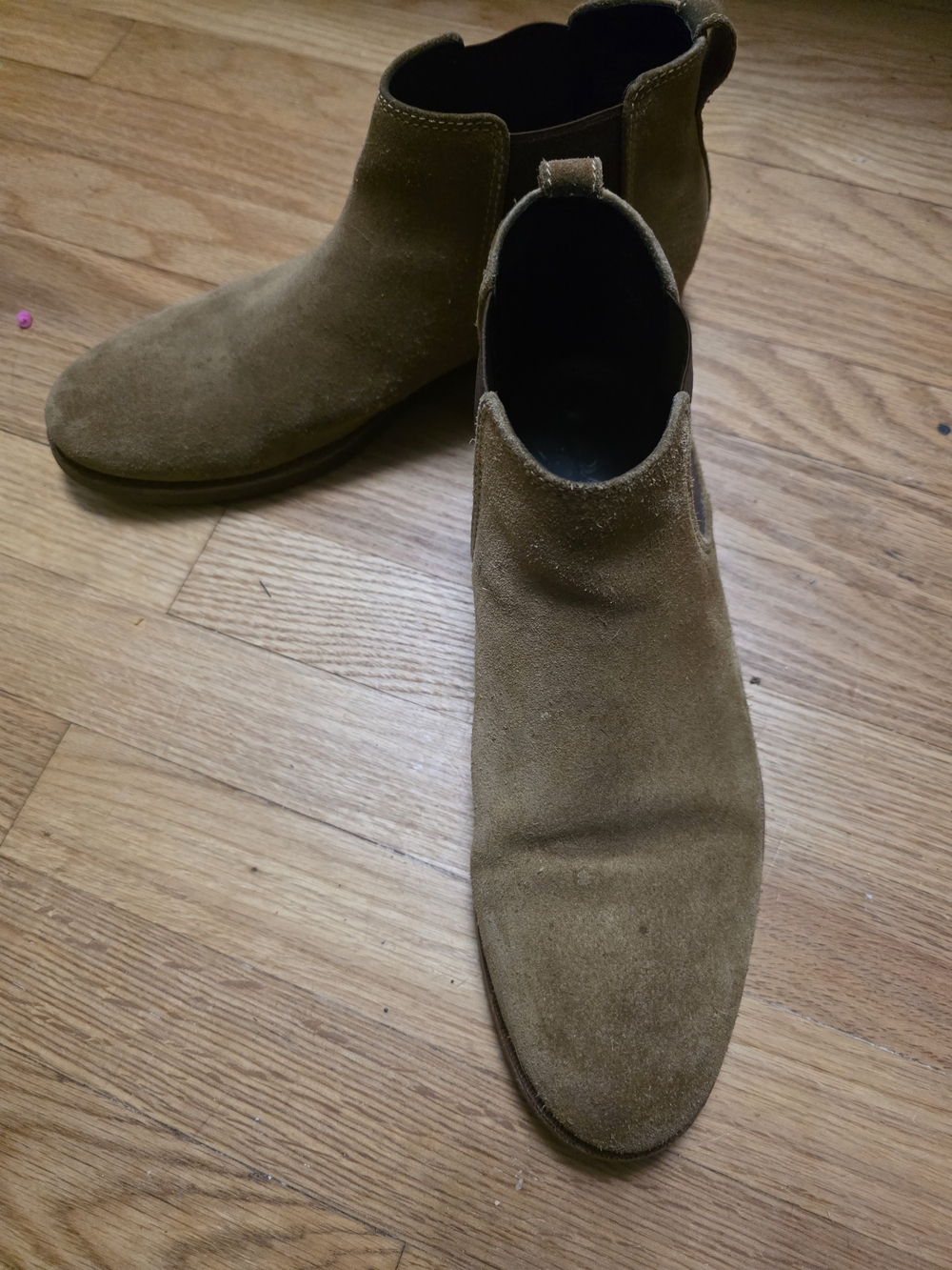 Coach New York Suede Chelsea Boots Brown Men's Size 10